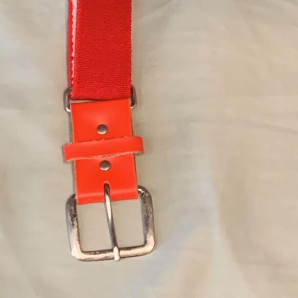Red Elastic Adjustable Kids Youth Baseball Softball Belt - Picture 3 of 4